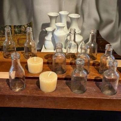 Bud vases mini bottle displays cluster vase