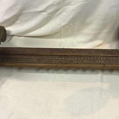 Antique carved table base