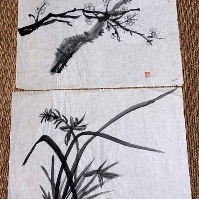 Chinese ink wash paintings