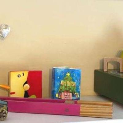 Whimsical toys german penny toy tin car music box & train
