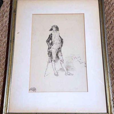 Mariano fortuny y marsal a gentleman of gouda", 1867, etching.