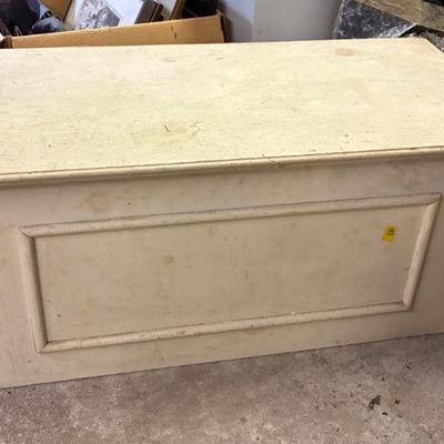 Vintage ivory colored trunk