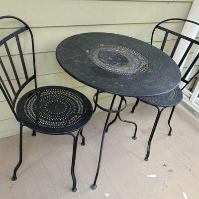 Metal bistro set