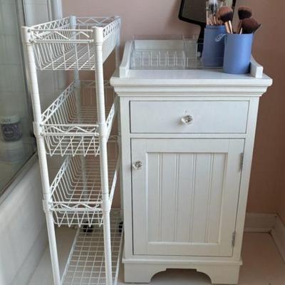 Bathroom cabinet and cart