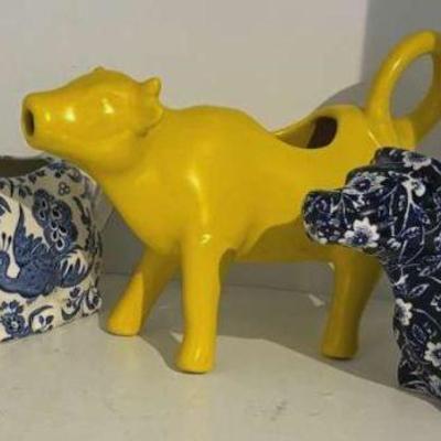 Burleighware cow creamers