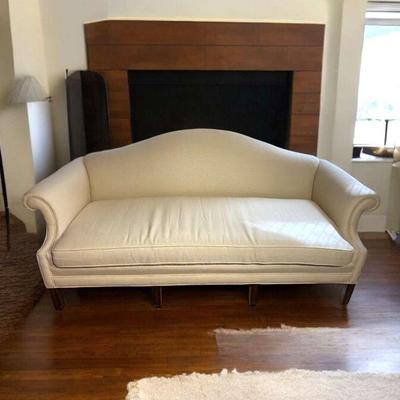 Custom camelback sofa