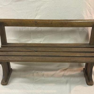 Primitive style wooden bench
