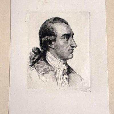 William pech etching of joseph reed