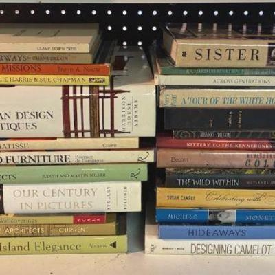 Interior design and art books