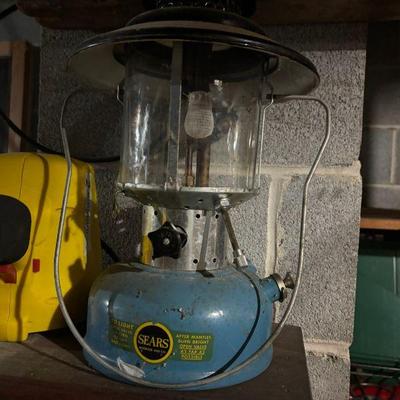 Vintage 1967 SEARS "Big Hat" Double Mantle Lantern