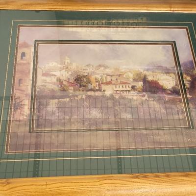 Pair of Framed Architectural Landscape Prints