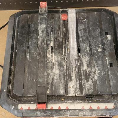 Wet Tile Saw with Extra Diamond Blades - For Tile and Masonry Work