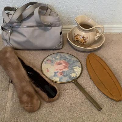 Fur Collar, Vintage Hand Mirror And More