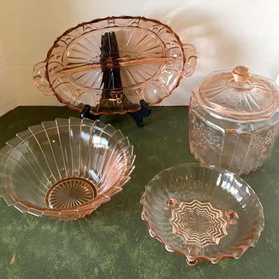 Pink Depression Glass 