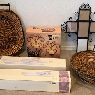 Small Wall Shelves, Candleholders And Other Decor