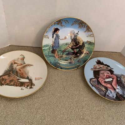 Charlotte Kelly, Norman Rockwell, Johnny Appleseed China Plates