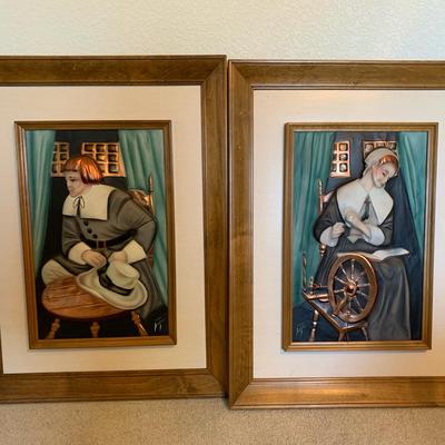 Copper Mid Century C E Pearson Artwork