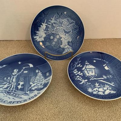 Bing And Grondahl Christmas Plates Year  81, 83, 84