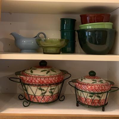 Fiesta Ware Gravy Boat And Assorted Bowls