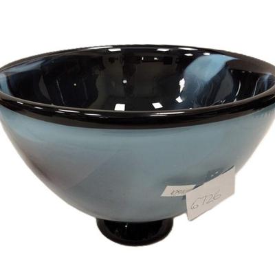 FOOTED ART GLASS BOWL