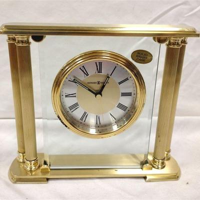 solid brass clock.  Some corrosion