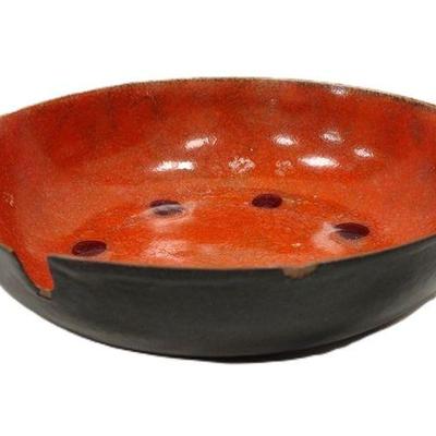 ENAMELED COPPER ASH TRAY