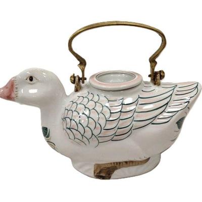 newer Chinese duck teapot