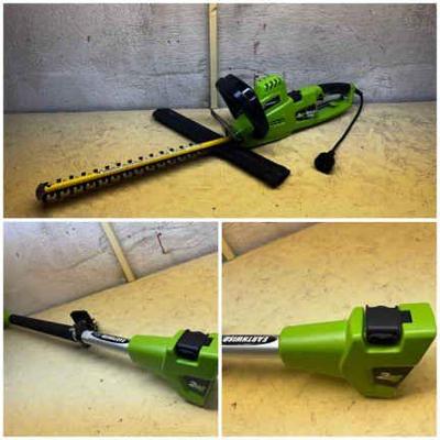 EarthWise Hedge Trimmer 2in1 Multi-Tool Including Extension Attachment
