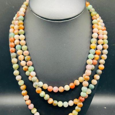 60” Gorgeous Semi-Precious Gemstone Necklace
