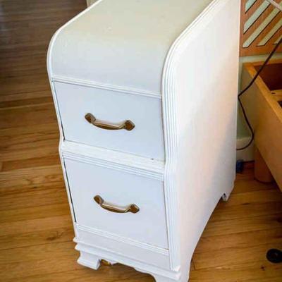 Repurposed Painted Side Table
