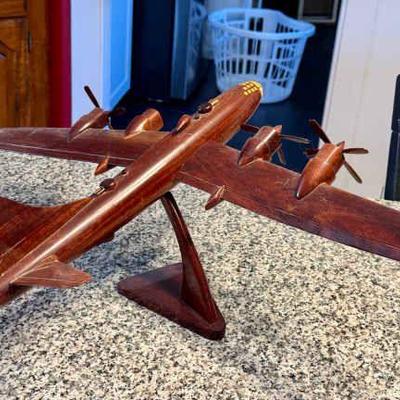 Wooden Boeing B-29 Superfortress Model

