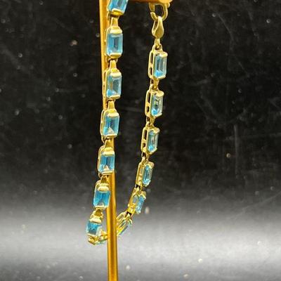14K Gold Sparkling Tennis Bracelet
