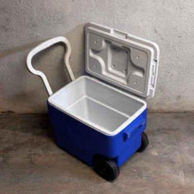 Coleman Cooler With Tow Along Handle
