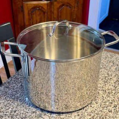 16 QT Gourmet Edge Stainless Steel Pot With Lid
