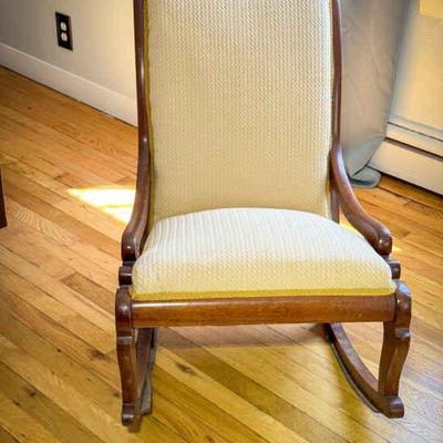 Beautiful Upholstered Rocker
