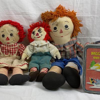 Vintage Raggedy Ann & Andy Collection – Dolls, Lunchbox & Memorabilia