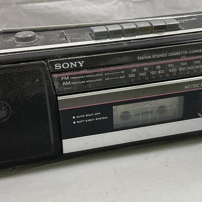 Vintage Sony Sound Rider CFS-210 Boombox – FM/AM Stereo Cassette-Corder (1980s/90s)