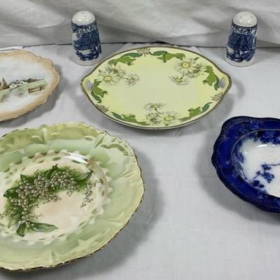 Vintage China & Porcalin- Blue Willow, Flow Blue, Hand Painted Plates