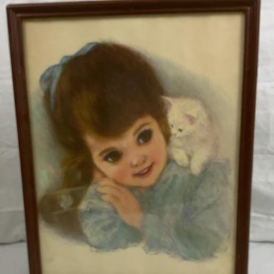 Framed Frances Hook ‘American Beauties’ Prints – Northern Tissue Promotional Art, 1960s