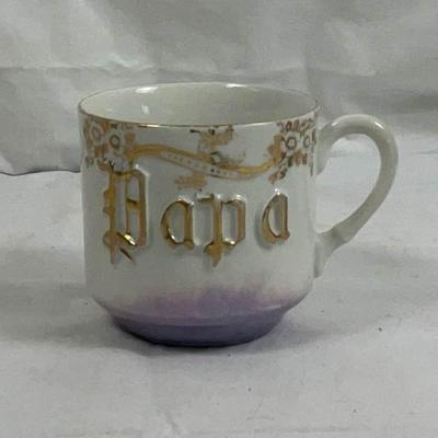 Antique Shaving Mug, Mustache Cup & Vintage Kahla Creamer – 19th–Mid 20th Century Porcelain Trio