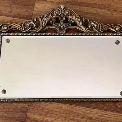 Elegant Antique Vanity Mirror – Multi-Panel with Ornate Fasteners