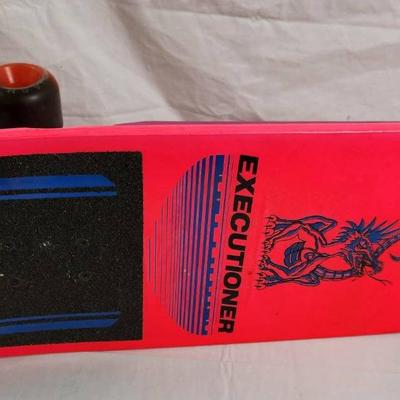 Vintage 1980s Nash Redline Executioner Skateboard – Pink Dragon Deck, XR-2 Trucks