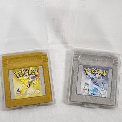 Pokémon Gold & Silver Versions (Game Boy Color, 2000) – Original Cartridges for Generation II Classi