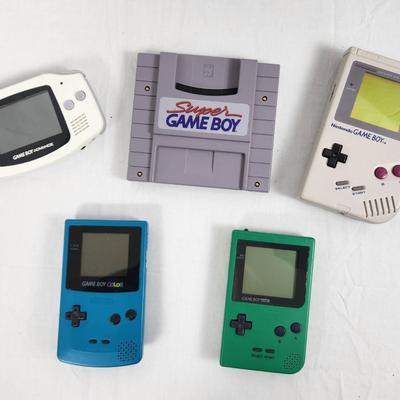 Nintendo Game Boy Console Collection – Includes Original, Pocket, Color, Advance & Super Game Boy Ad