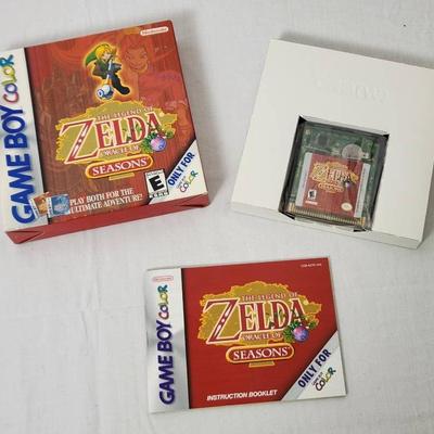 The Legend of Zelda: Oracle of Seasons (Game Boy Color) – Complete in Box with Manual & Cartridge