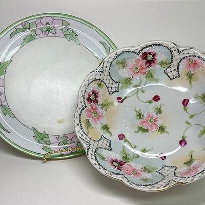 Antique Hand Painted Porcelain Plate and More 