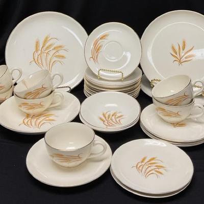 Vintage Wheat Pattern Dishes