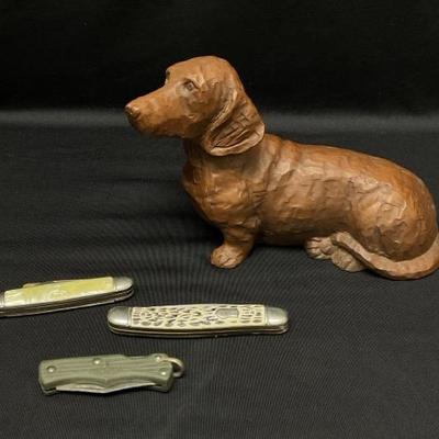 Knives and Dachshund Sculpture 