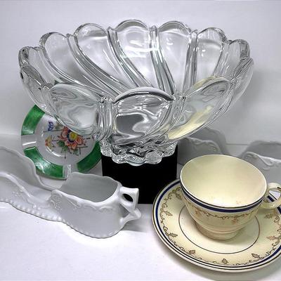 Mikasa Crystal Swirl Bowl and More 