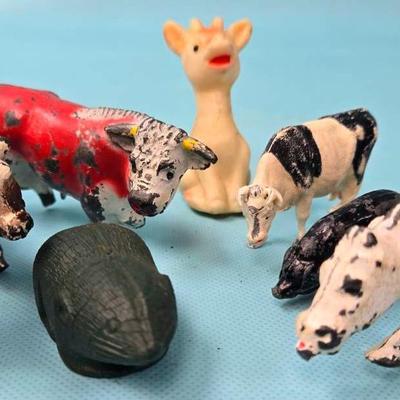 Assortment Cast Iron Animal Figurines
